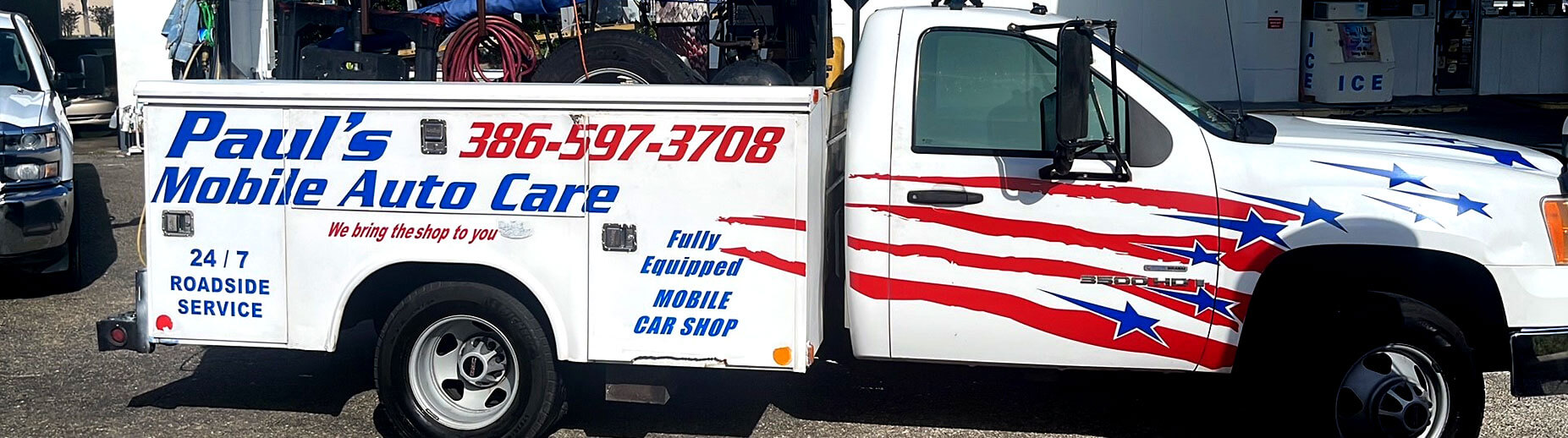 Pauls mobile repair truck in Palm Coast, FL